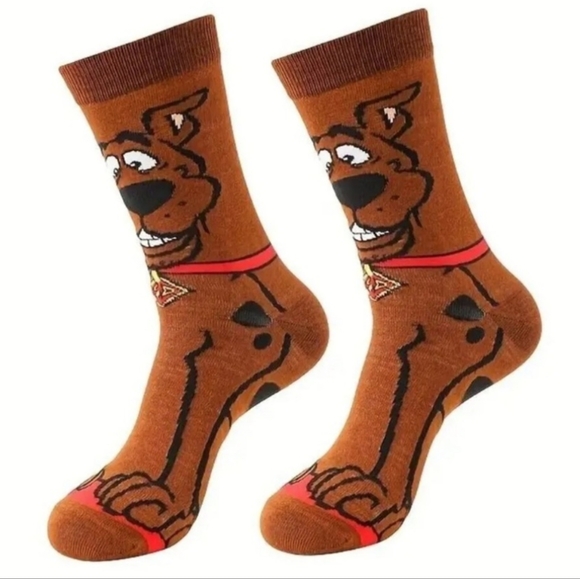 4 Pairs NEW Scooby Doo Crew Socks Bundle Adult UNISEX Mens Womens Size 6-10 - Picture 1 of 14
